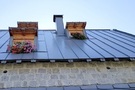 Střecha s plechovou krytinou